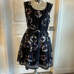 Miu Miu Black Floral Mini Dress